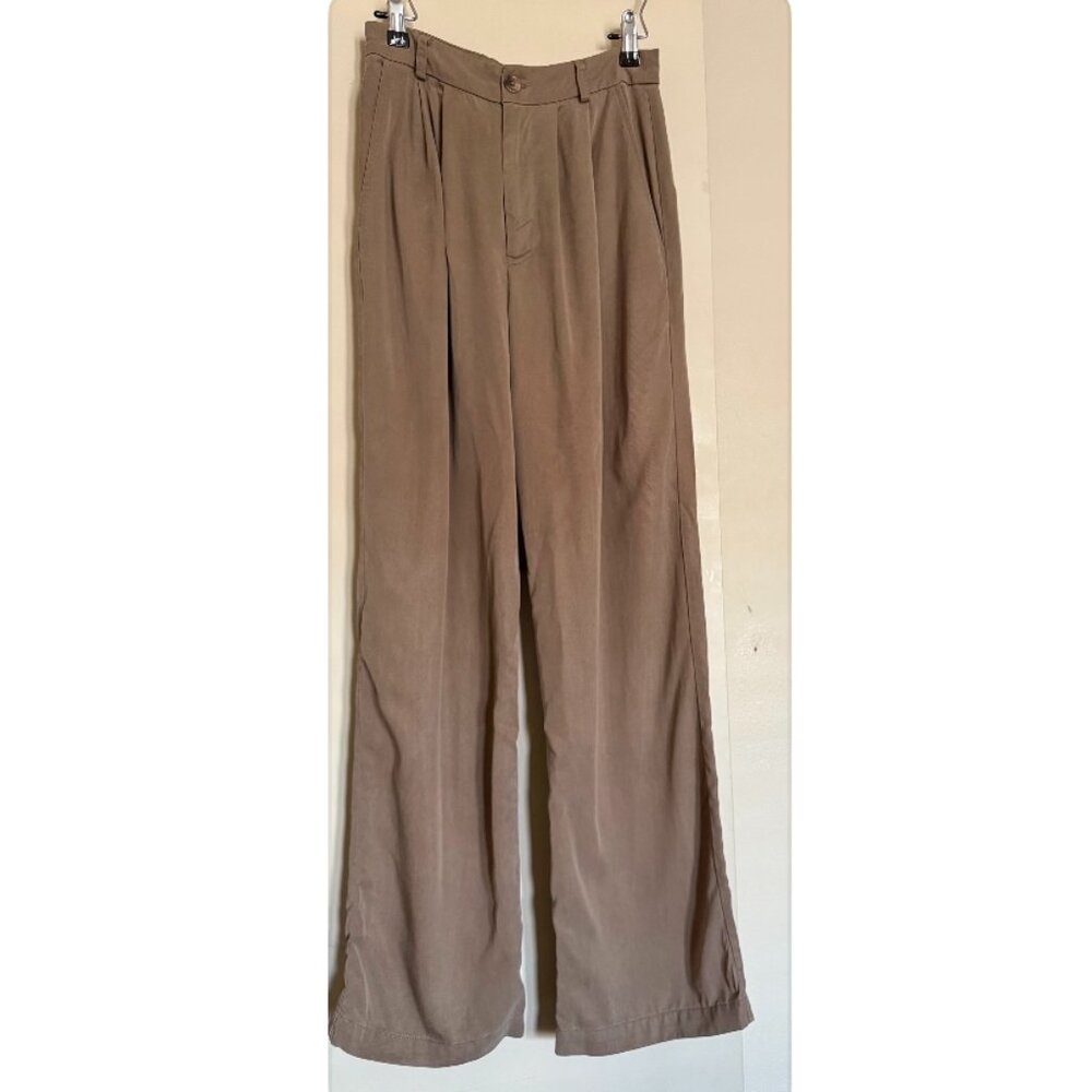 Reformation Mason Pant Trousers in Mushroom Size 4P